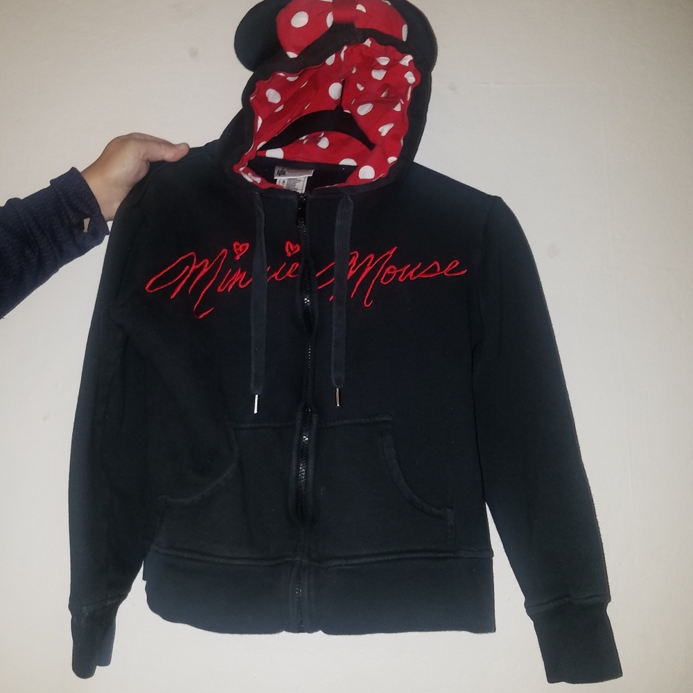 Disney Parks Minnie Mouse Hooded Sweatshirt w/Ears